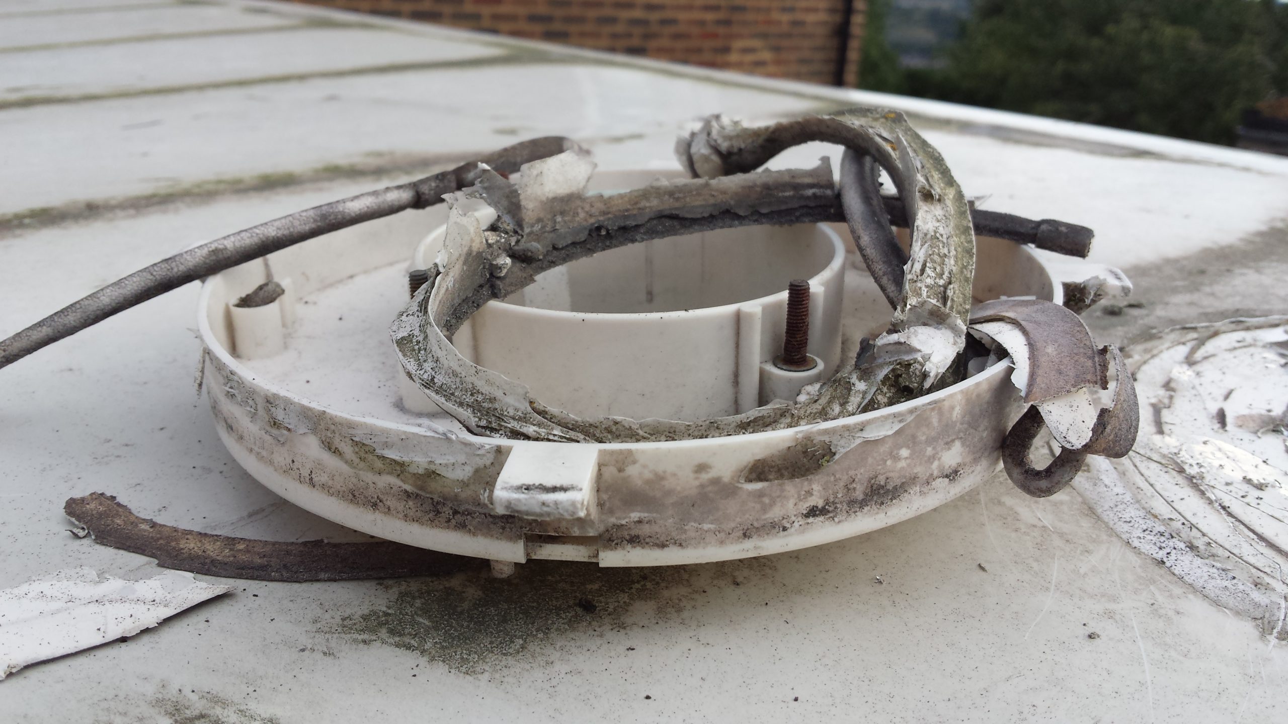 Old brittle and broken toilet mushroom vent removed.jpg